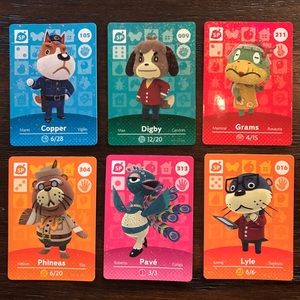 Animal Crossing Lot of SP Amiibo Cards